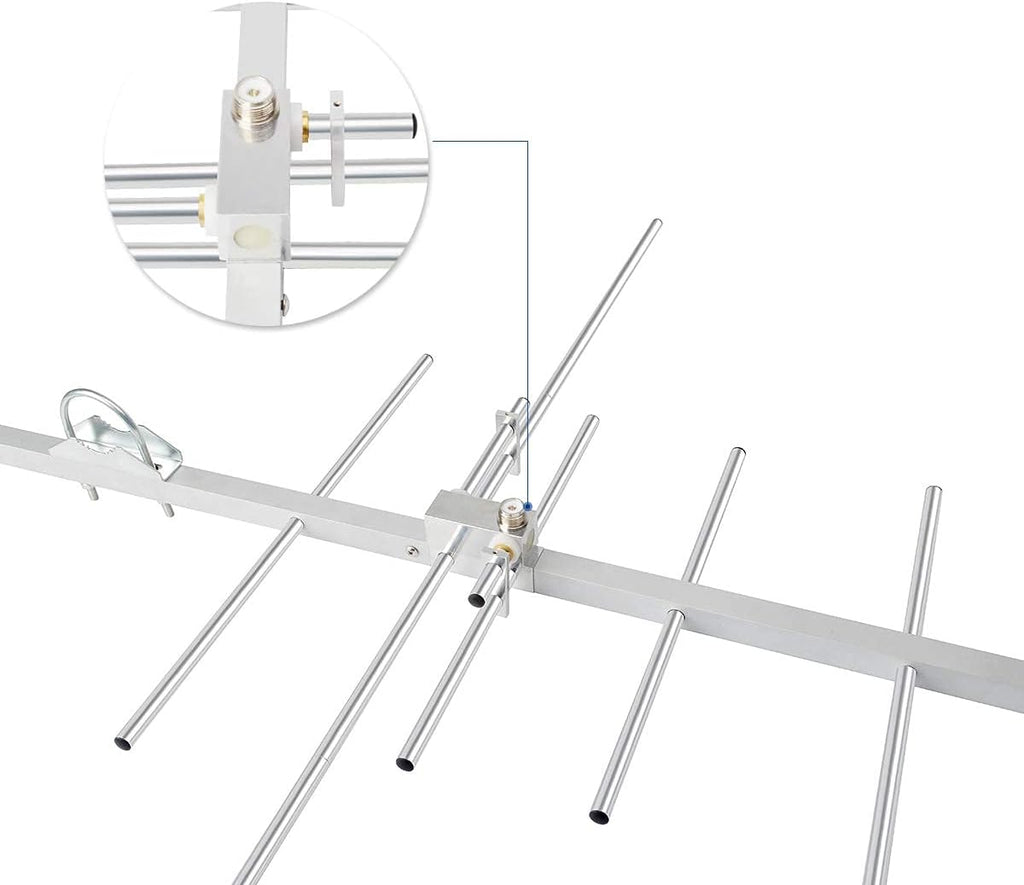 Dual Band Outdoor Yagi Antenna 8 Elements 3 Sections A868
