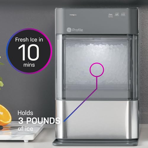 Stainless Steel Countertop Nugget Ice Maker with WiFi O681350