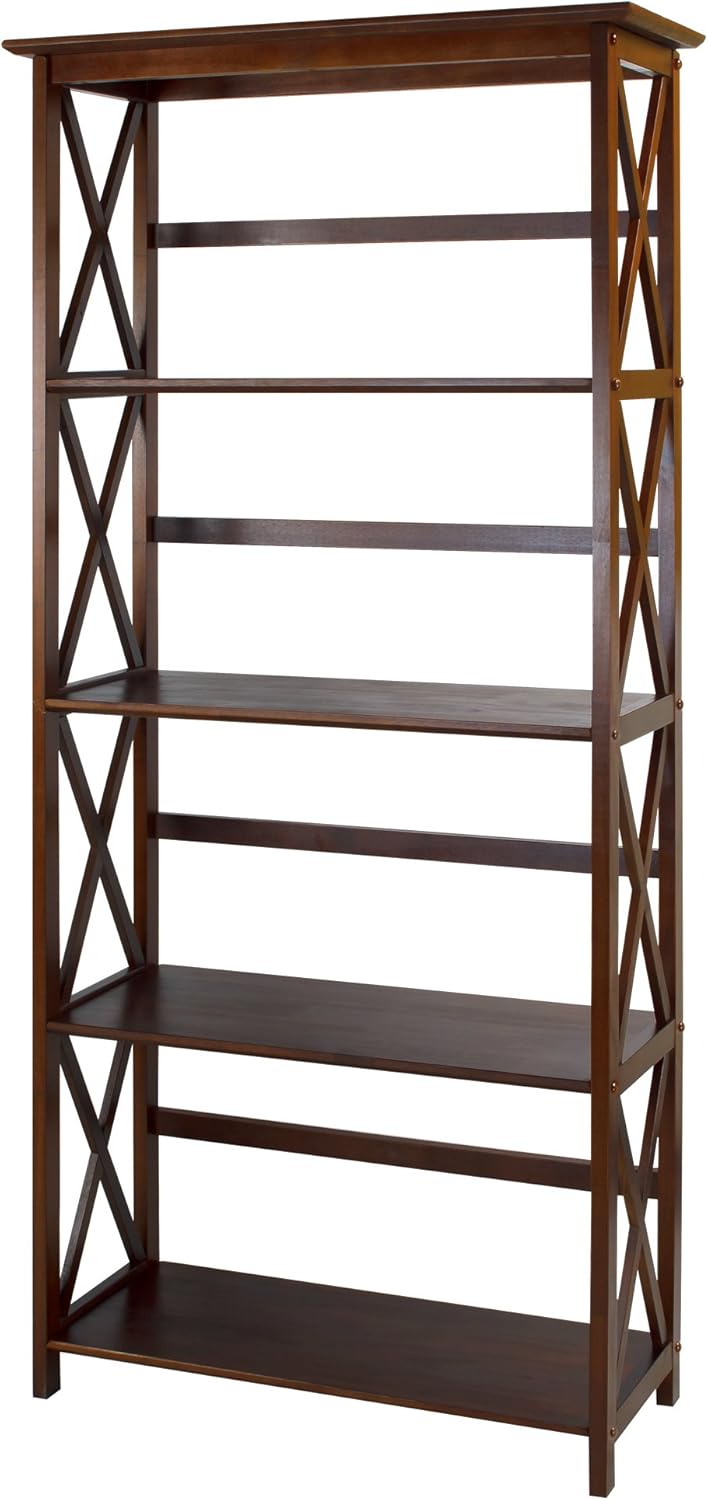 White 5-Shelf Bookcase H1391