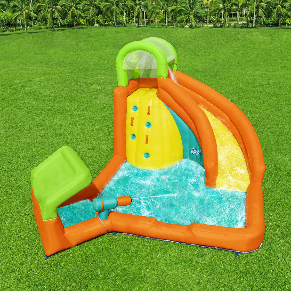 Kids Outdoor Inflatable Water Park with Water Cannon X190876