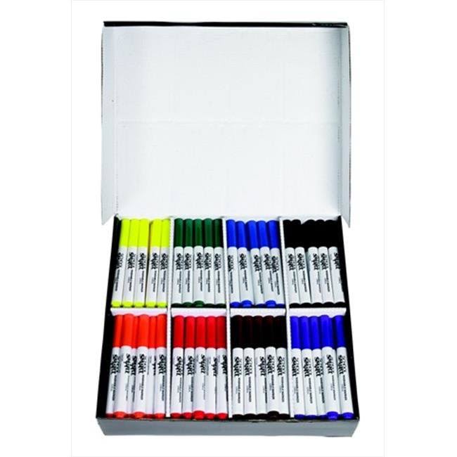Pack 200 Assorted Colors Conical Tip Washable Marker Q5000