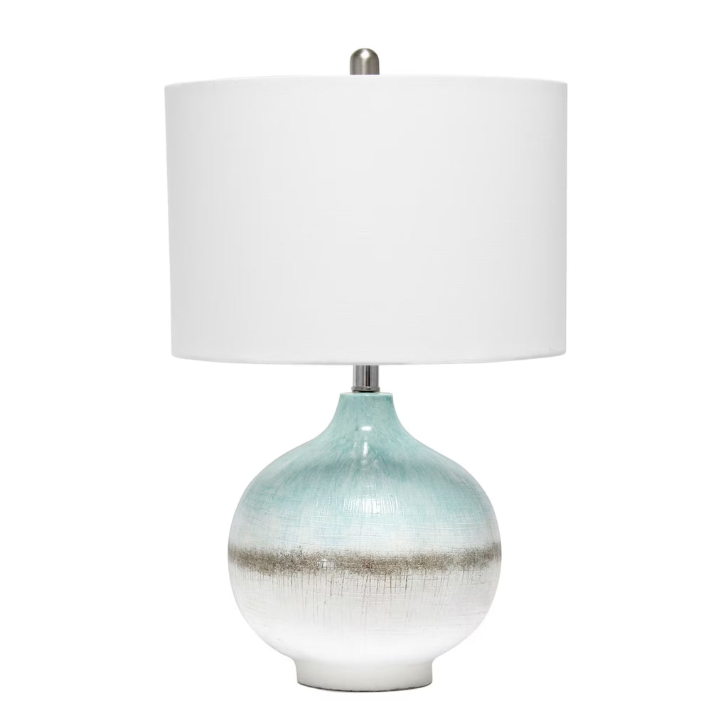 Aqua and Brown Table Lamp C532637