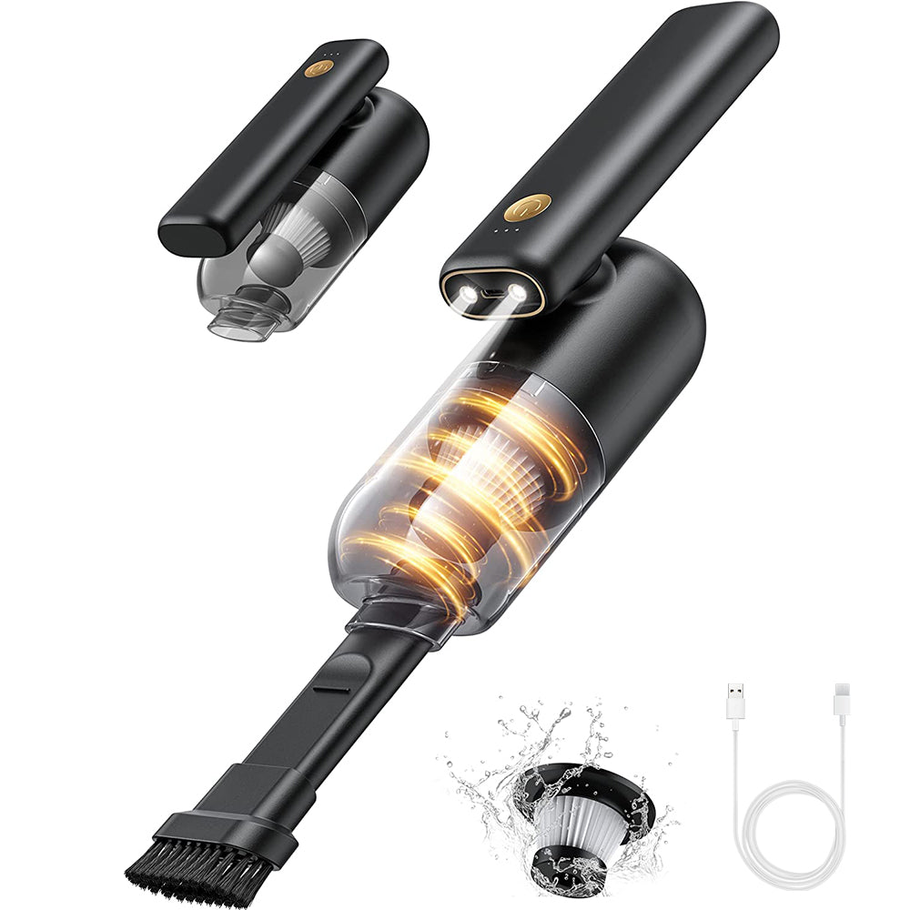 Portable Car Vacuum Cleaner with LED Light E8447