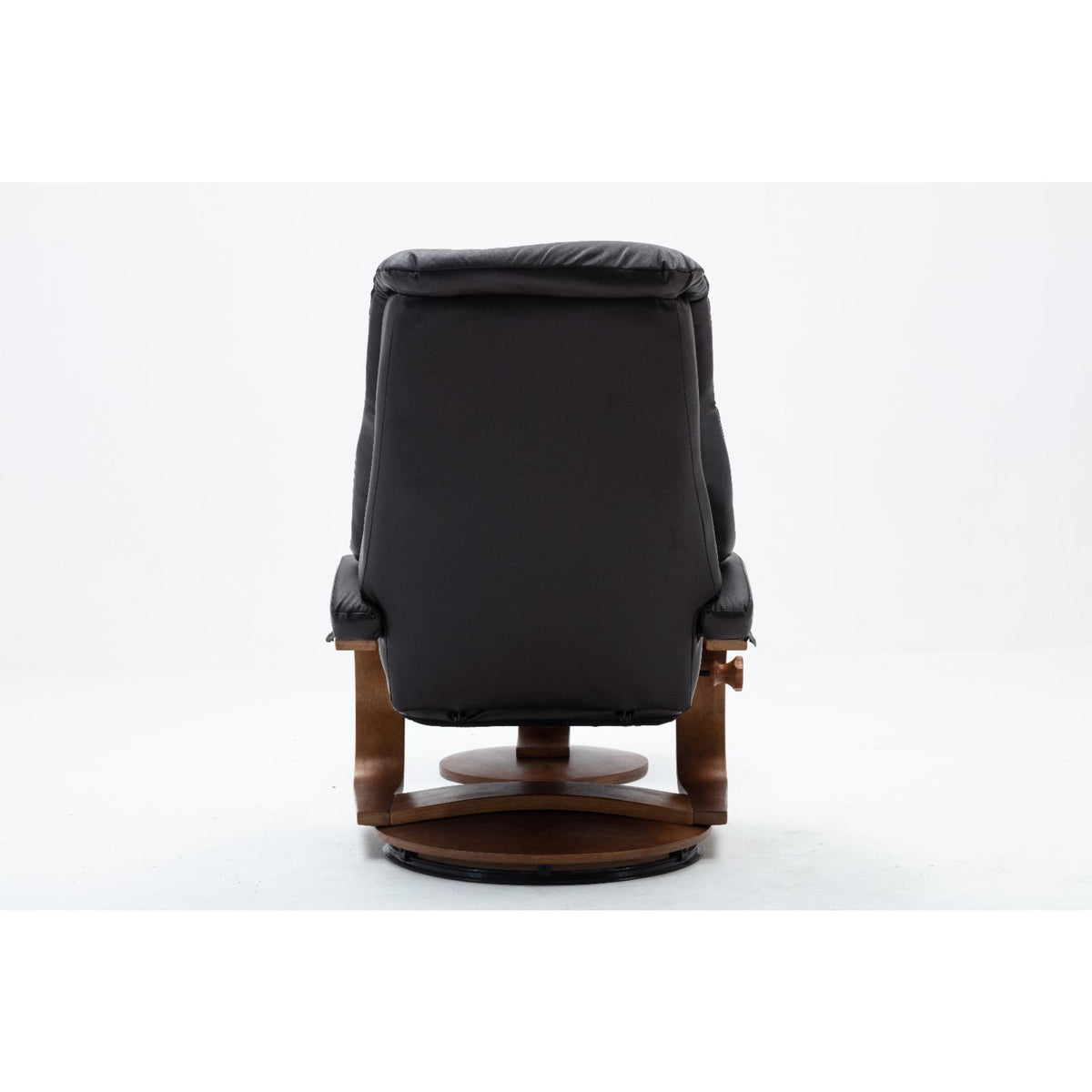 Top Grain Leather Recliner and Ottoman S107183