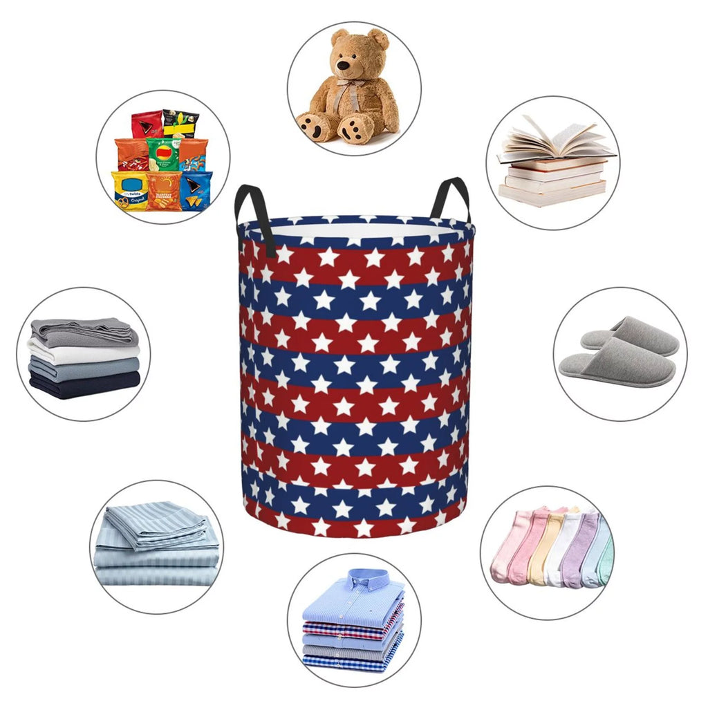 Round Waterproof Collapsible Laundry Basket L787