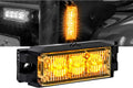 4pc 3.5" 3W RED LED Flashing Strobe Light Head Surface-Mount J80234