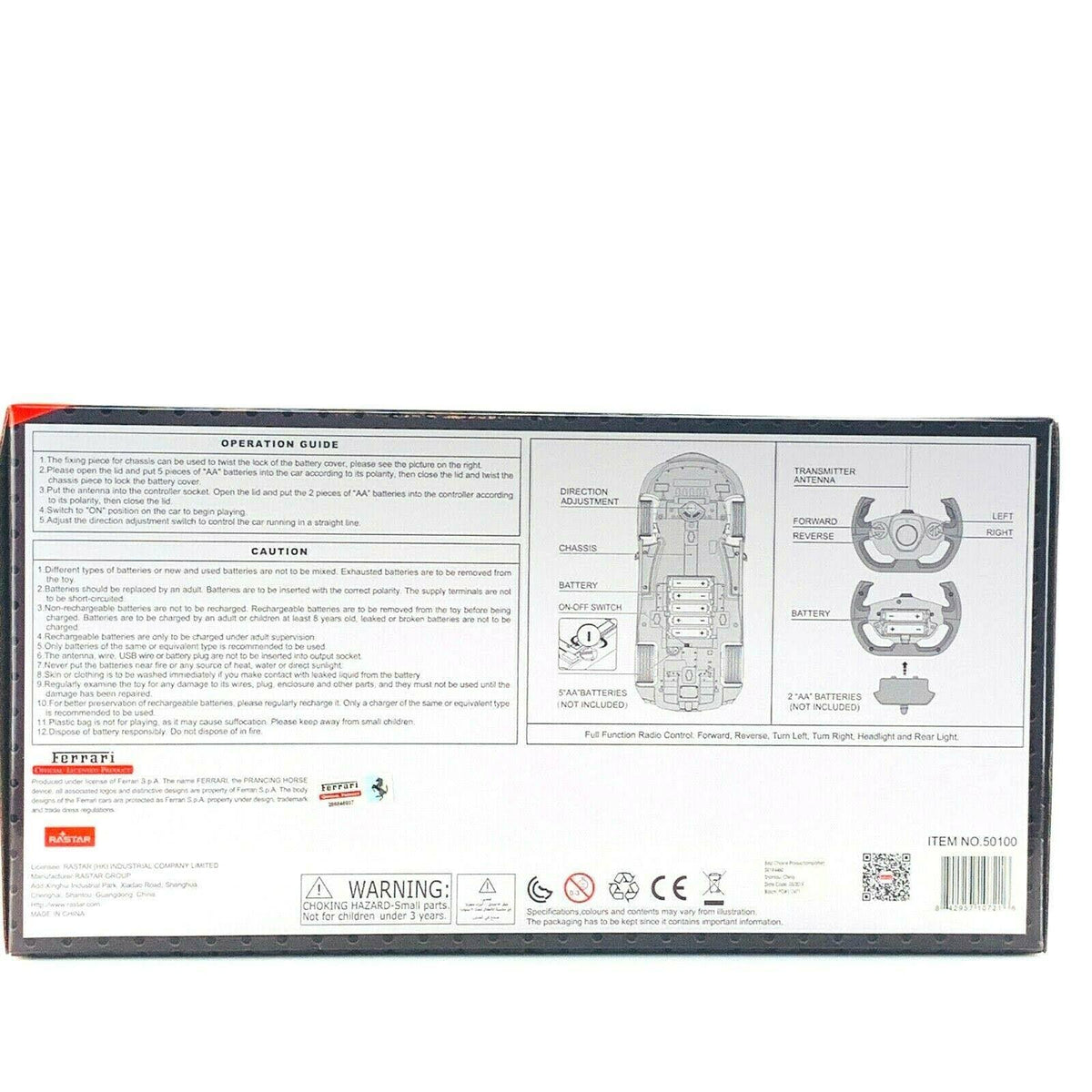 1/14 Scale Licensed Remote Control La Ferrari Model RC Car Q757345
