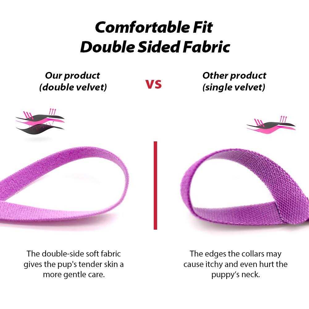Puppy Whelping Collars 15 Colors Double-Sided Soft Adjustable ID Bands O61574