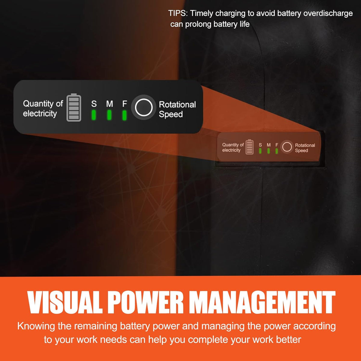 Cordless Electric Weed Trimmer with Power Display O518