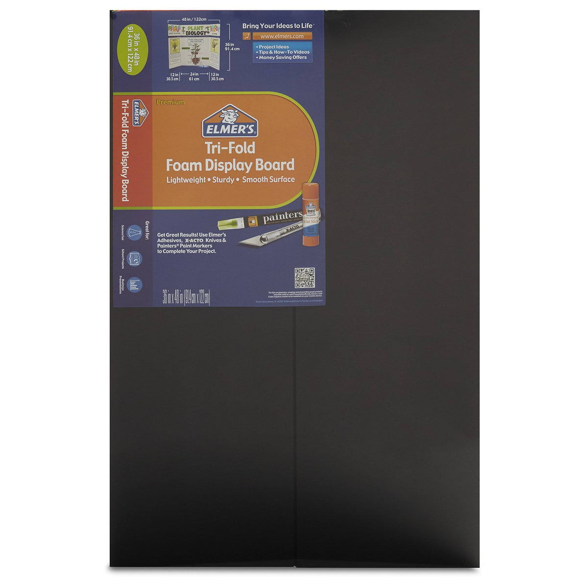 Black 36x48 inch Foam Display Board Pack of 12 P3995