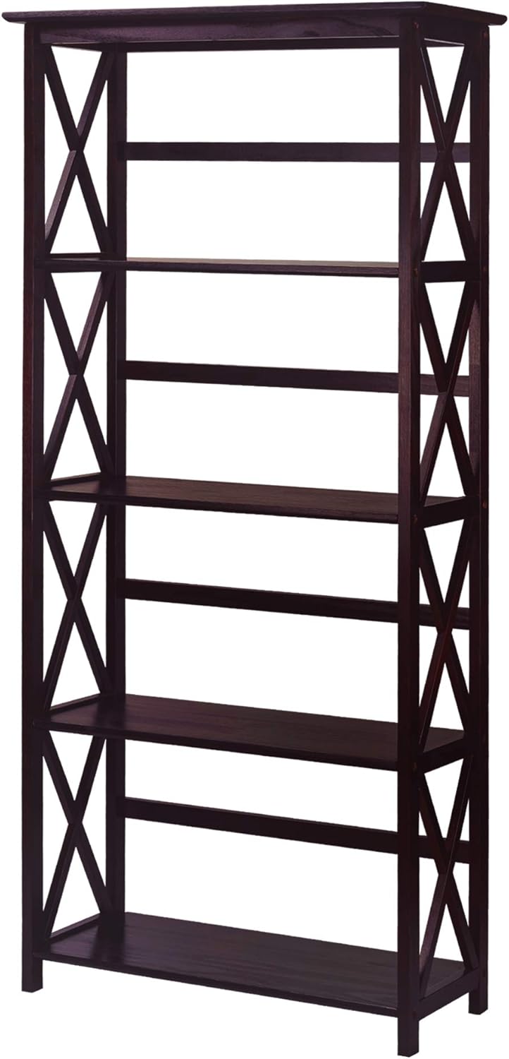 White 5-Shelf Bookcase H1391