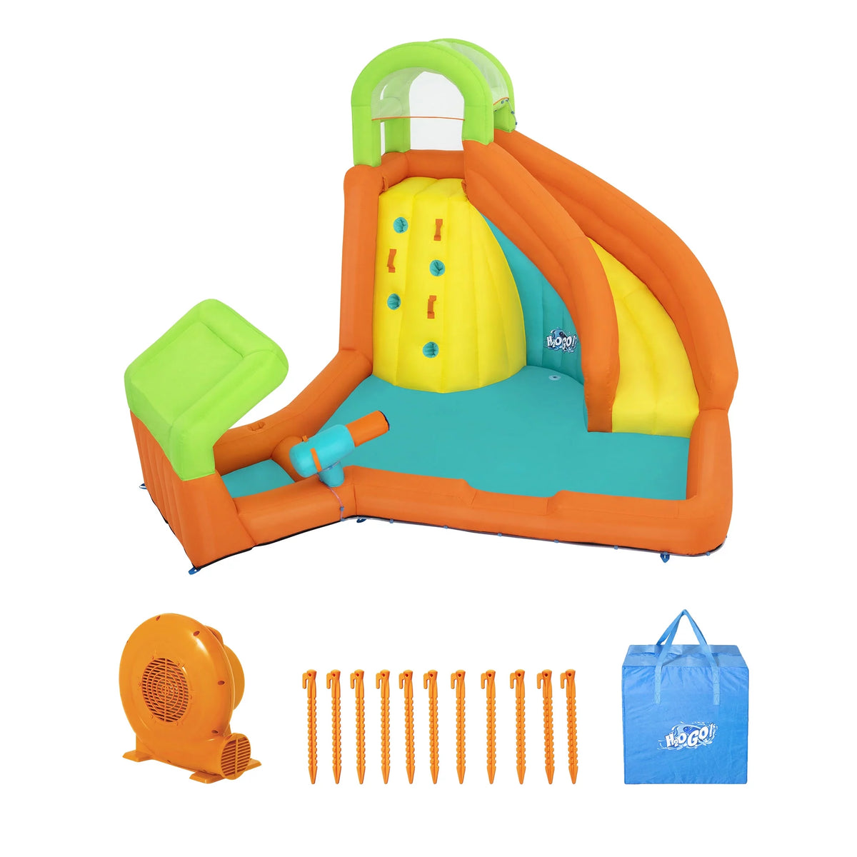 Kids Outdoor Inflatable Water Park with Water Cannon X190876