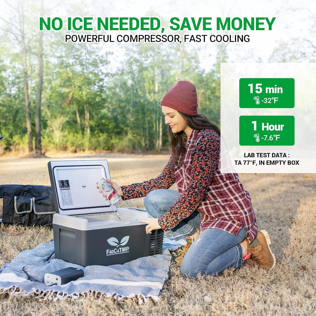 Portable Refrigerator 20 Quart 12 Volt Freezer 18L Car Fridge With Compressor K658