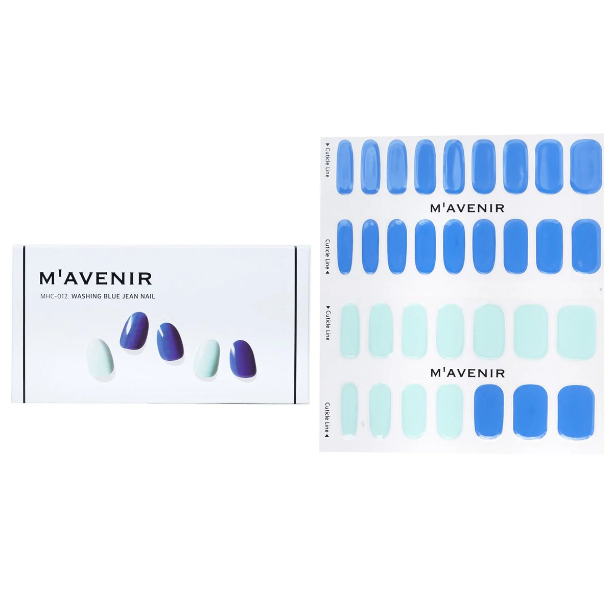 Blue Nail Sticker 36pcs Y31826