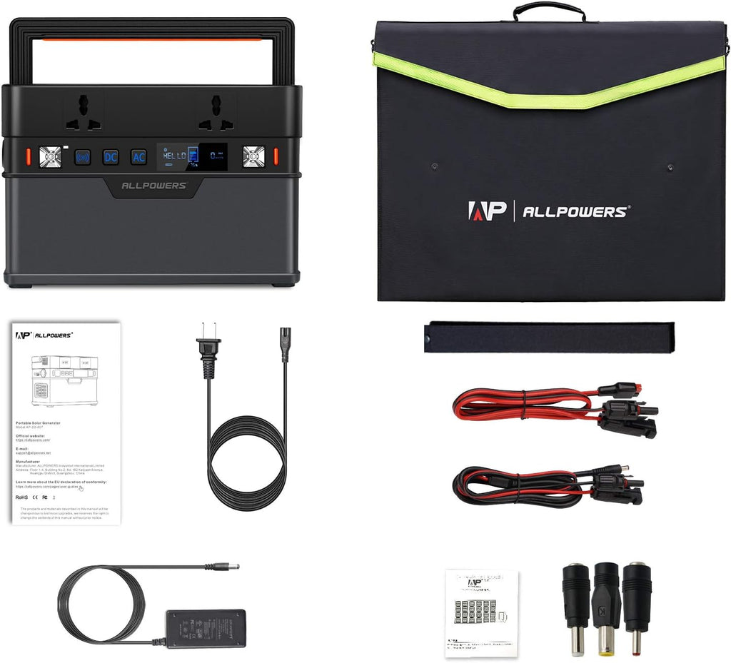 300W 288Wh Portable Power Station with 100W Foldable Solar Panel E7904