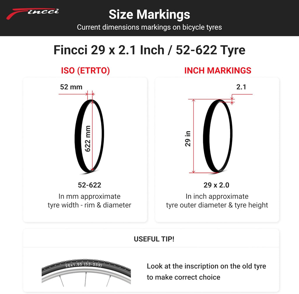 Pair 29 x 2.10 Inch 50-622 Foldable Tires for Mountain Bike U91191