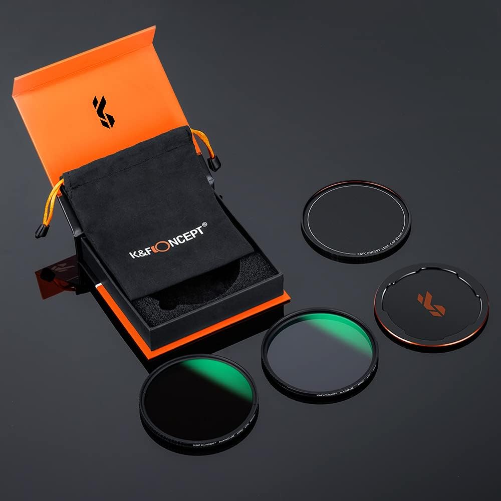 77mm Circular Polarizer & MC UV Filter Kit (2 pcs) with Lens Cap, Multi-Layer Coatings M47855