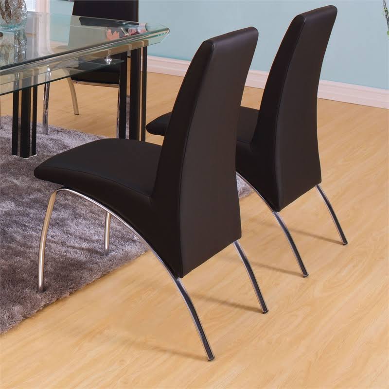 Black Flared Dining Chair M605