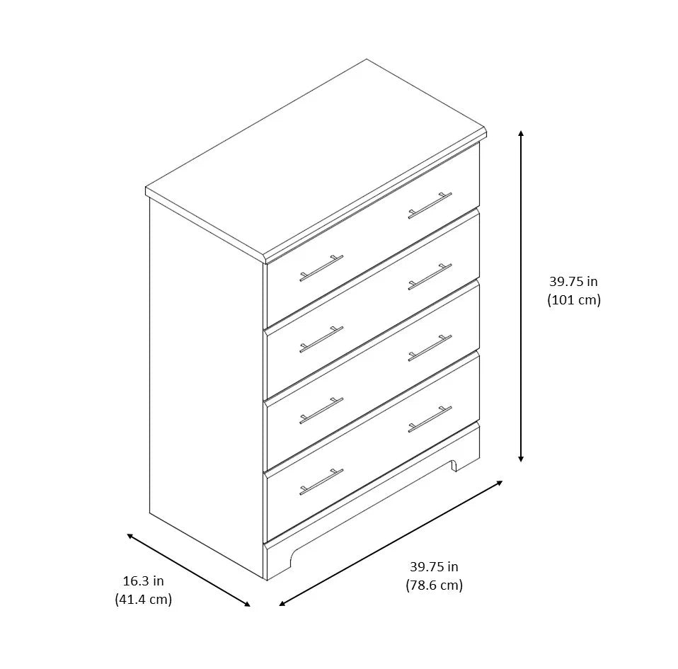 4 Drawer Espresso Nursery Dresser U15778