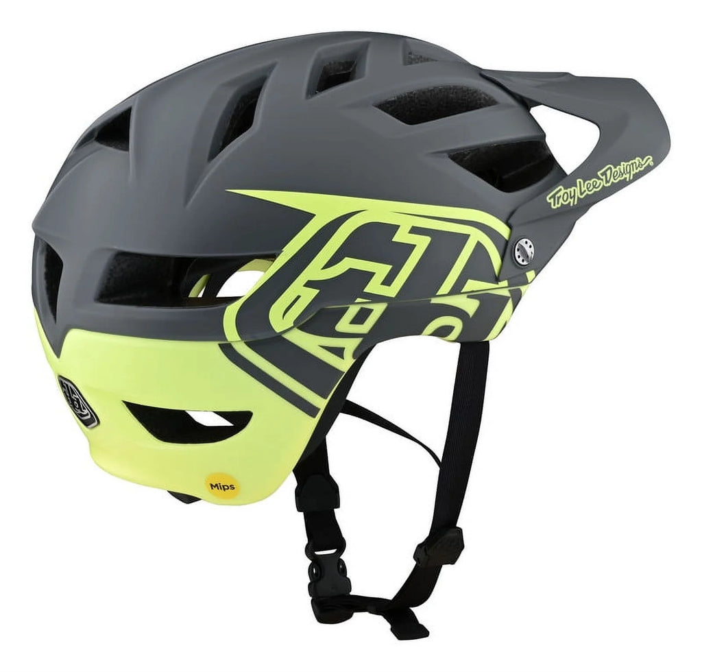 MIPS MTB Mountain Bike Helmet Gray/Yellow Z174
