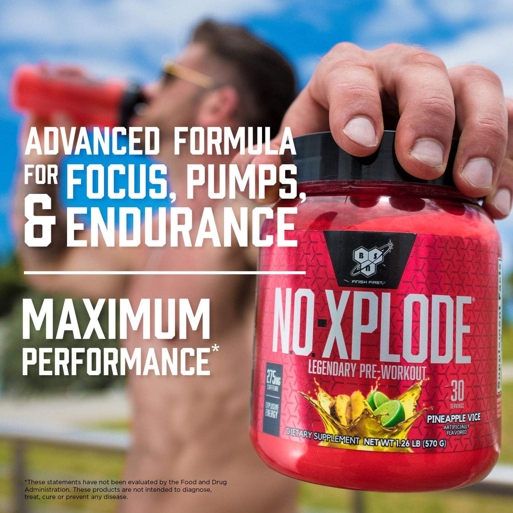 60 Servings Fruit Punch Pre Workout Supplement with Creatine and Beta-Alanine L6362