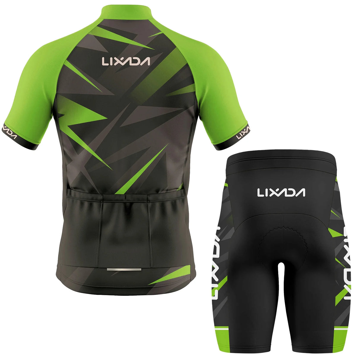 Breathable Sleeve Padded Cycling Jersey Set F49445