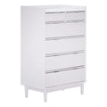 Solid Wood 6-Drawer Chest - White W4986