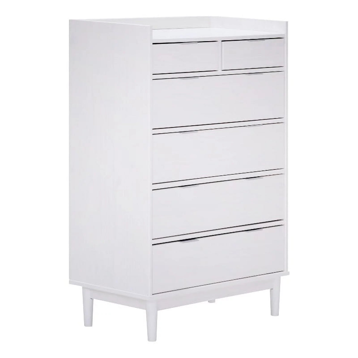 Solid Wood 6-Drawer Chest - White W4986