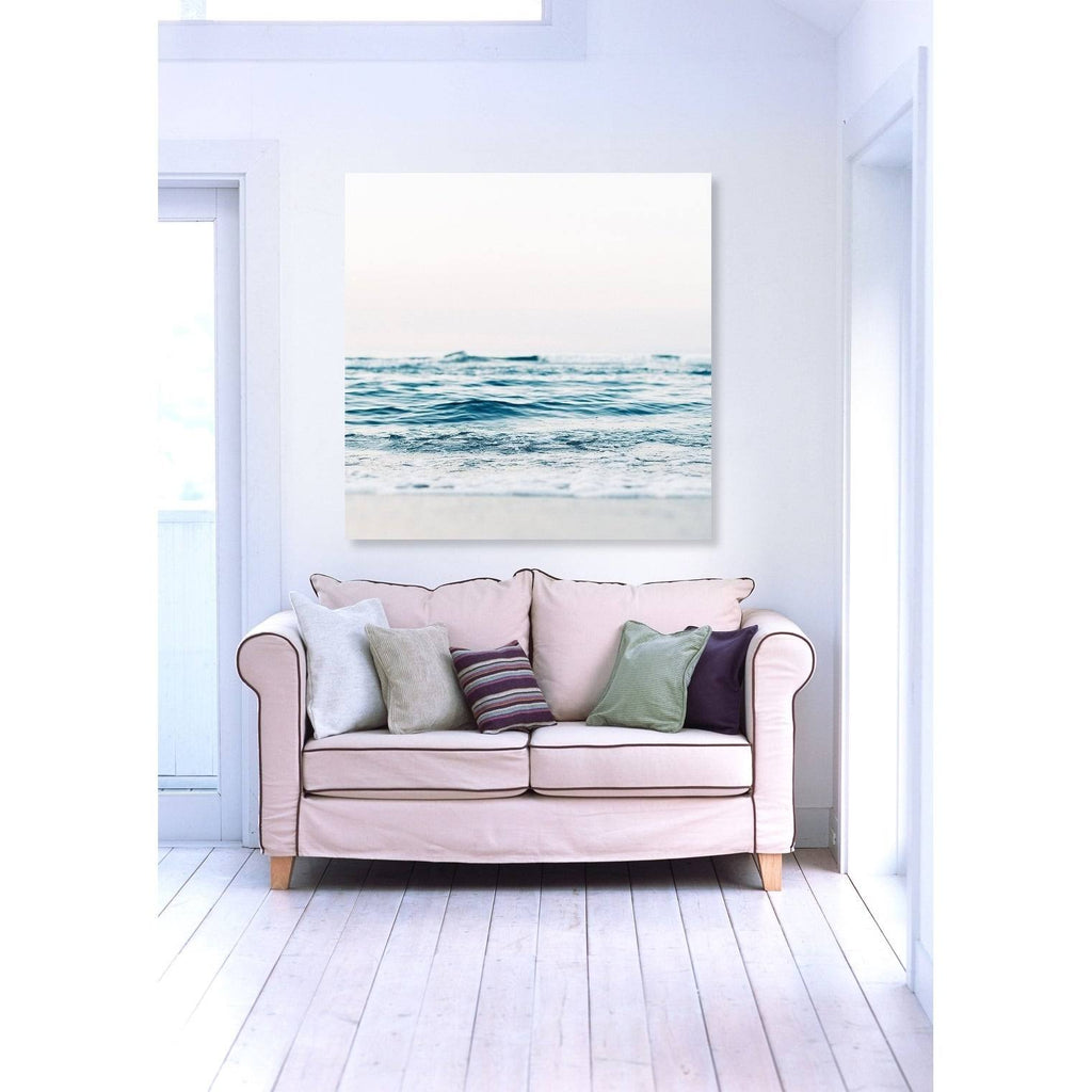 Blue Mitad Squared Coastal Canvas Z2268