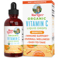 USDA Organic Vitamin C Liquid Drops Orange Vanilla Flavor Vegan Non-GMO 4 fl oz T9974