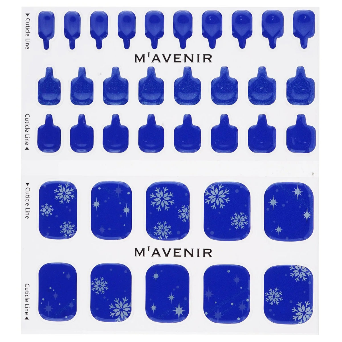 Blue Nail Sticker 36pcs Y31826