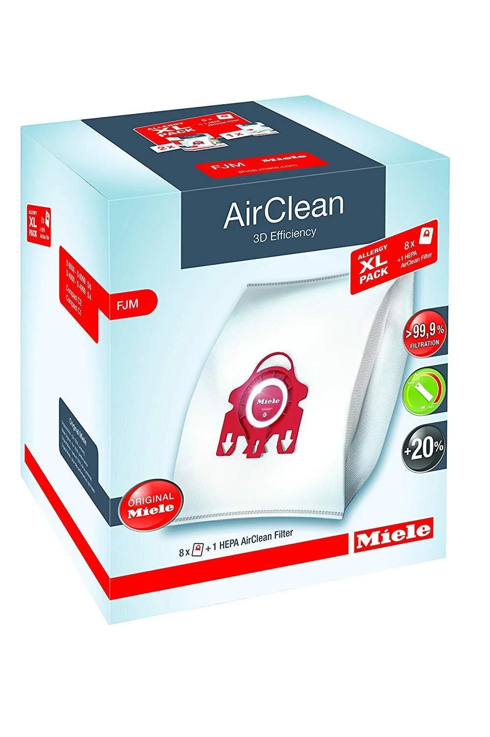 8 Bags 2 Pre-Motor Filters and 1 HEPA Filter H5003