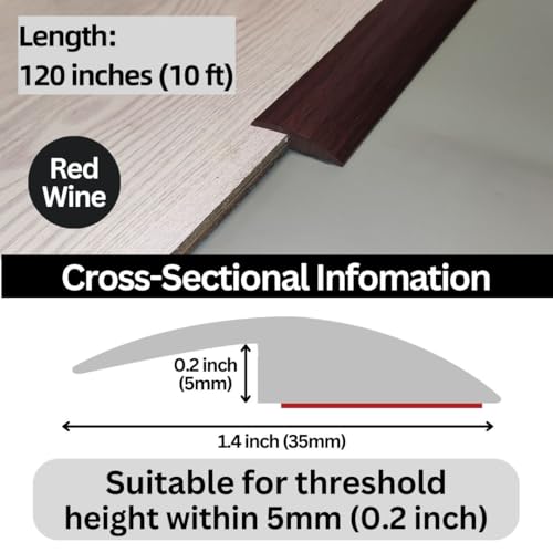 Self Adhesive Floor Transition Strip Edge Trim 120 inches Light Brown Coffee Y6600