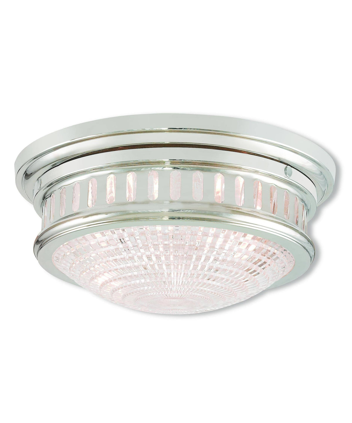 Polished Nickel 2 Light Ceiling Mount R6796