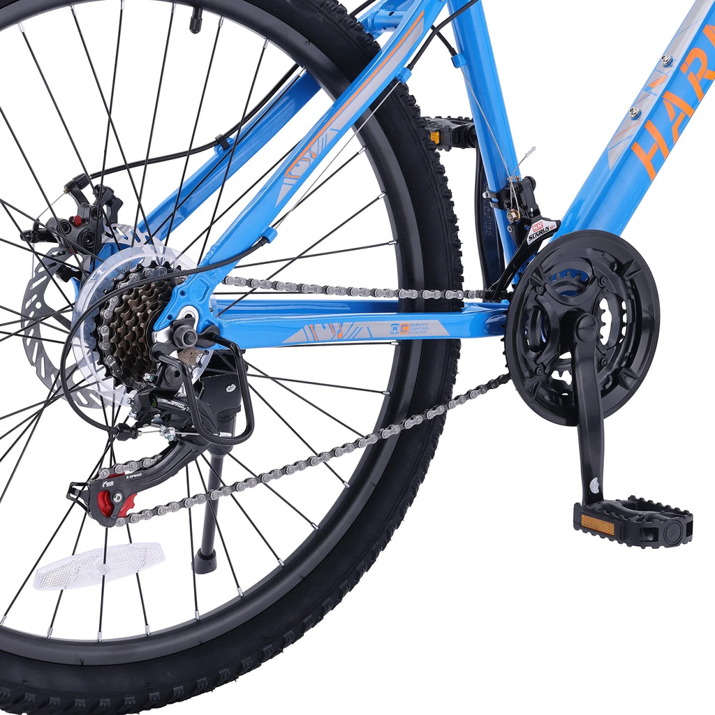 26 Aluminum Mountain Bike with Disc Brakes & Suspension, Black G3958