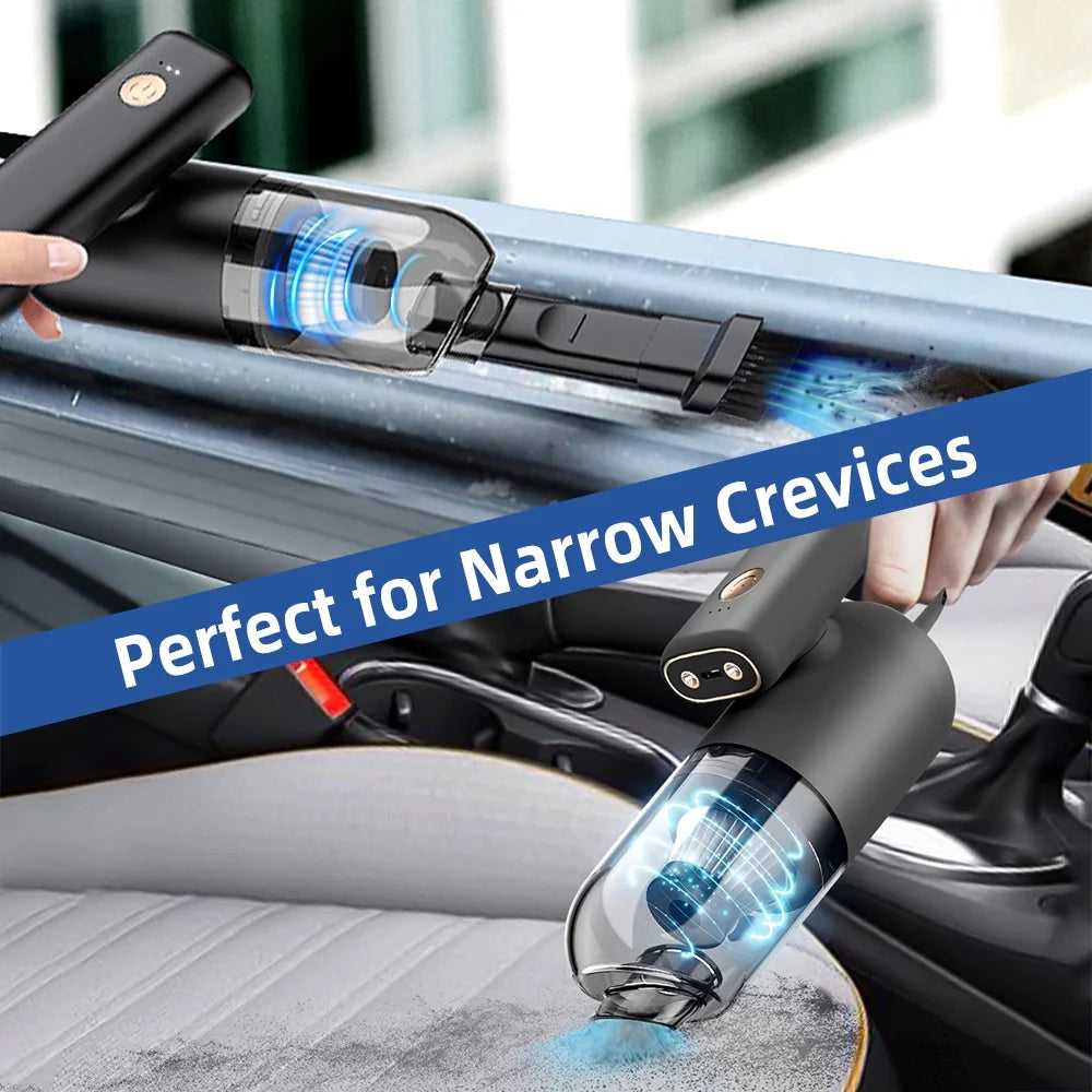 Portable Car Vacuum Cleaner with LED Light E8447