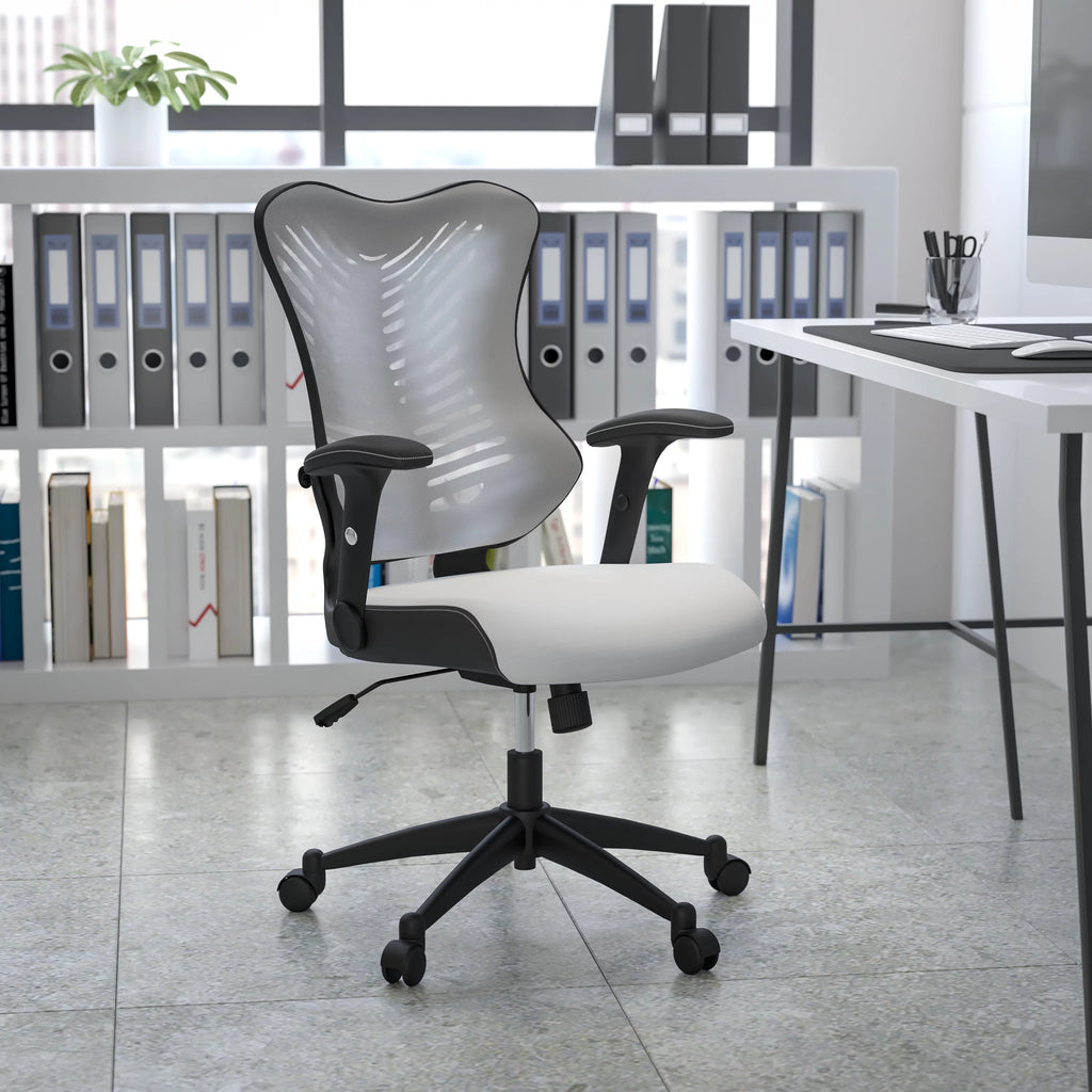 White Mesh Ergonomic Office Chair I2172