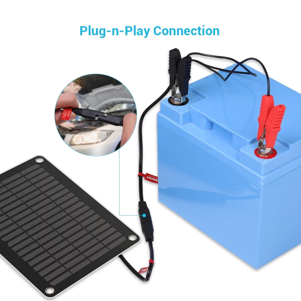 5W Solar Battery Charger and Maintainer B36938