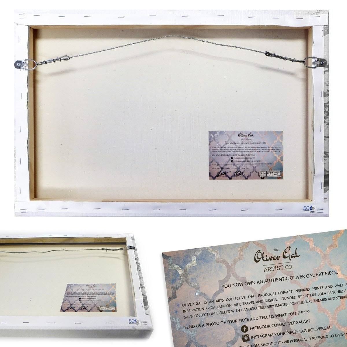 White Gold Canvas Art W665