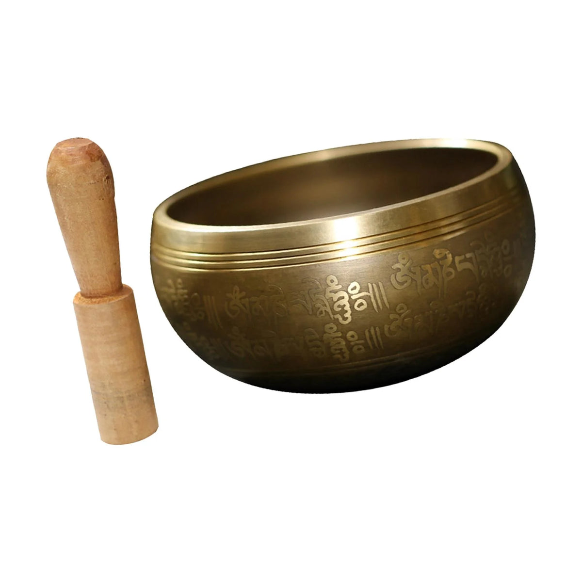 Hand Carved Meditation Bowl Set G771303