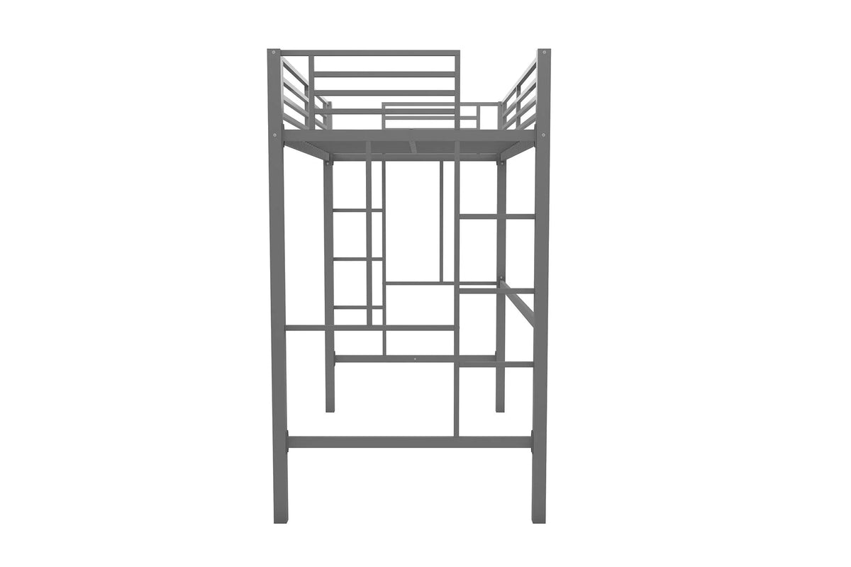 Twin Metal Loft Bed O7096
